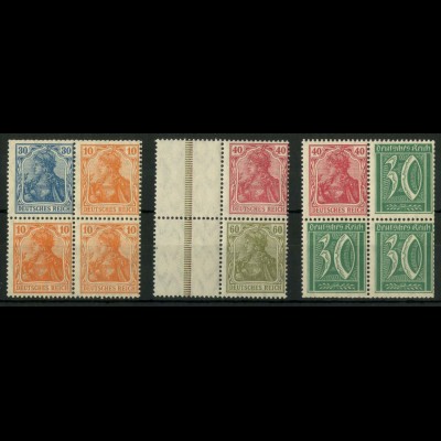 Dt. Reich, S 17, S 23, S 29 VZ, verzähnt, postfrisch (19105)