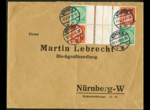 Dt. Reich, KZ 21.2.3, R-Brief, Befund Schlegel BPP, Mi.-Handbuch 380,- (20461)