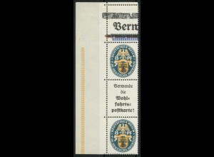 Dt. Reich, S 59 L, postfrisch mit Leerfeld, ungeknickt, Mi. 5000,- (20787)