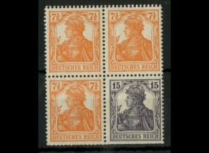 Dt. Reich, W 11 ba, postfrisch, ungeknickt, Mi. 750,- (21128)