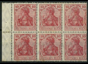 Dt. Reich, HBl. 1 II a A, postfrisch, ungeknickt, farbgeprüft, Mi. 75,- (21141)