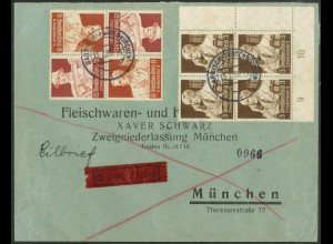 Dt. Reich, K 24 (2), portogerechter Eil-Brief, Mi.-Handbuch 75,- (21424)
