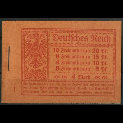 Dt. Reich, MH 13 B 2.2, postfrisch, Mi.-Handbuch 700,- (22182)