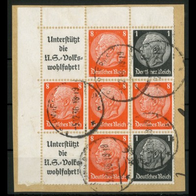 Dt. Reich, W 65 PF I + W 65 EOL, Briefst., Plattenf., Mi.-Handbuch 105,- (22600)