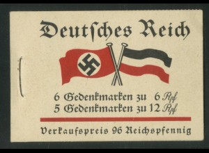 Dt. Reich, MH 32.2.1+ 2 PF, postfr., HBl. B 1.2 + 1.1, Mi.-Handb. 400,- (22851)