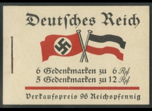 Dt. Reich, MH 32.2.3 + Pl.-Fehler V, postfr., Mi.-Handb. 380,- + 30% (22871)