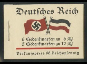 Dt. Reich, MH 32.2.3 + PF VII, postfr., Deckel dkl´rot, s. Mi.-Handb. (22908)