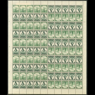Dt. Reich, MHB 55 + Plattennummer, postfrisch, ungeknickt, Mi. 900,- ++ (23300)