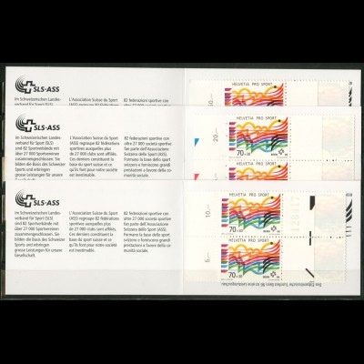 Schweiz, MH 0-104 (3), drei verschiedene MH, postfr., Mi. 54,- (50187)